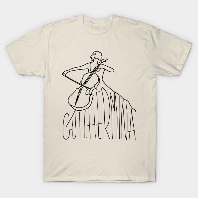 Guilhermina Suggia T-Shirt by Stark Raving Cello